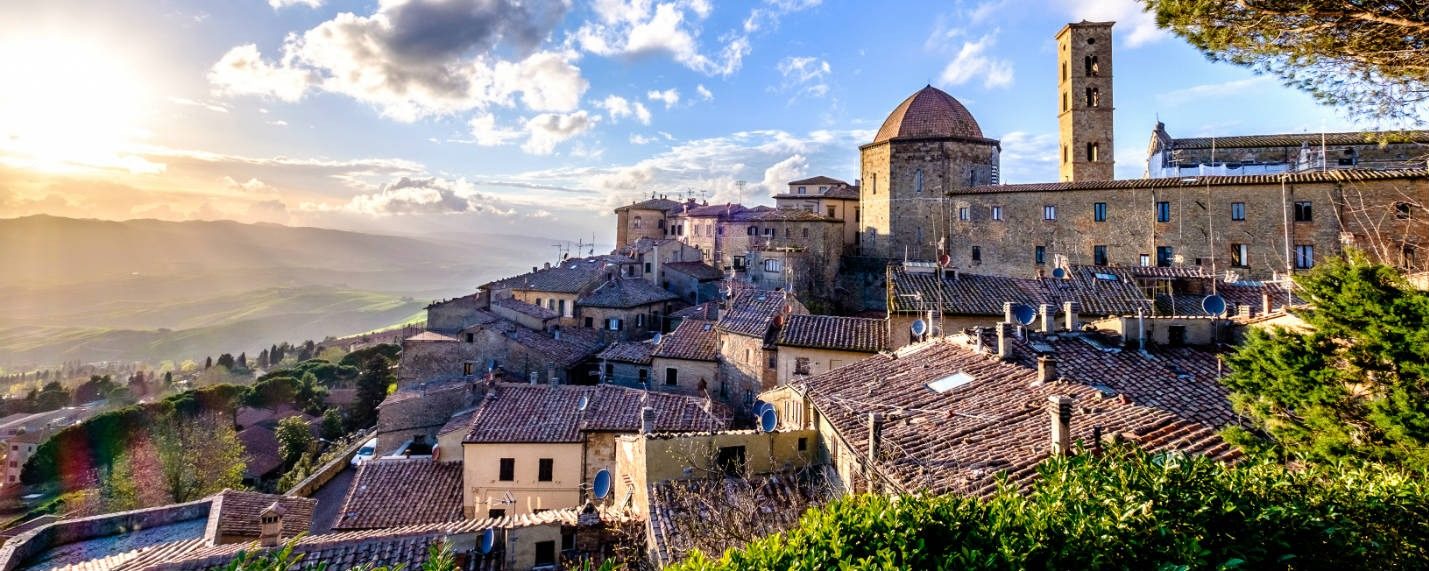 Volterra at sunset